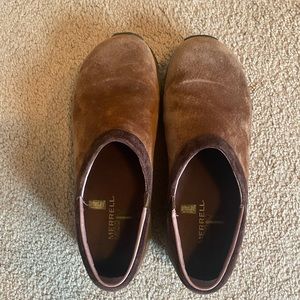 Merrell Encore Adams Slip On Brown Moccasin Shoes Q Form Ortholite Women’s